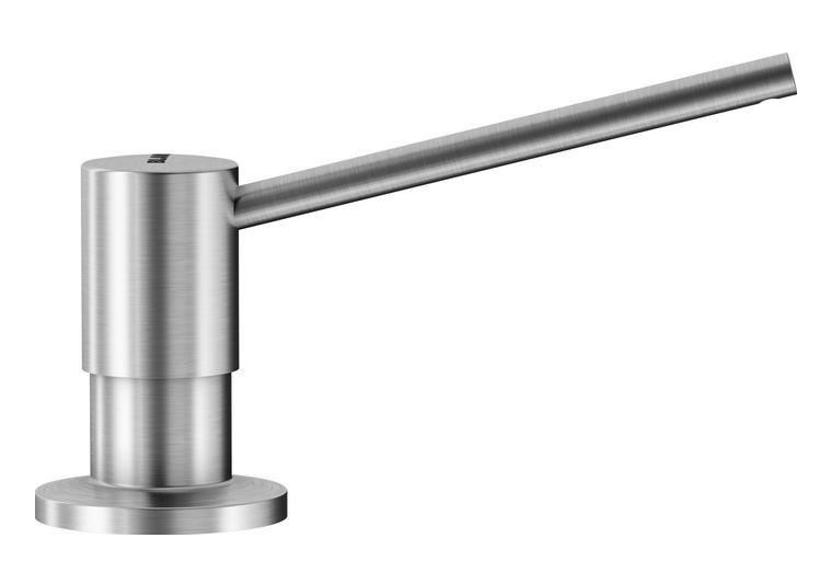 SPÜLMITTELSPENDER  - Edelstahlfarben, Basics, Metall (4,8/7,3/13,6cm) - Blanco