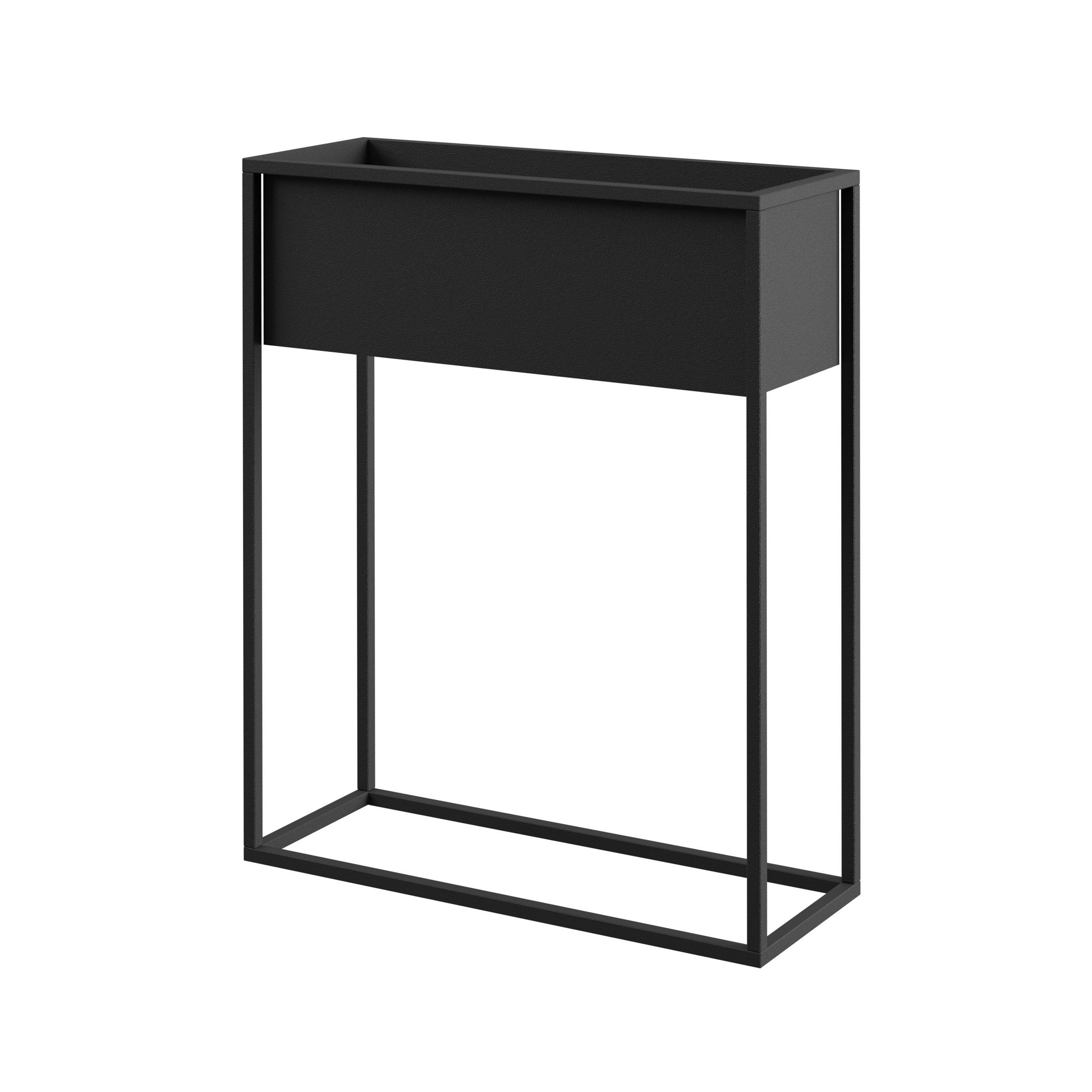 BLUMENSTÄNDER Metall  - Schwarz, Basics, Metall (60/23/75cm)