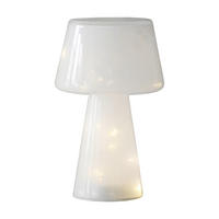 LED-TISCHLEUCHTE  14,5/23,5 cm    - Weiß, Basics, Glas (14,5/23,5cm)