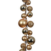 GIRLANDE Kunststoff  - Goldfarben, LIFESTYLE, Kunststoff (180cm) - X-Mas