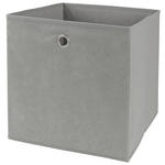 FALTBOX 32/32/32 cm  - Edelstahlfarben/Grau, Basics, Karton/Textil (32/32/32cm) - Landscape