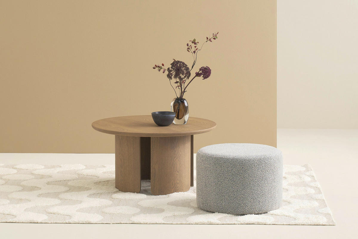 POUF Grau Textil Grau  - Grau, Modern, Textil (50/34/50cm) - Schöner Wohnen