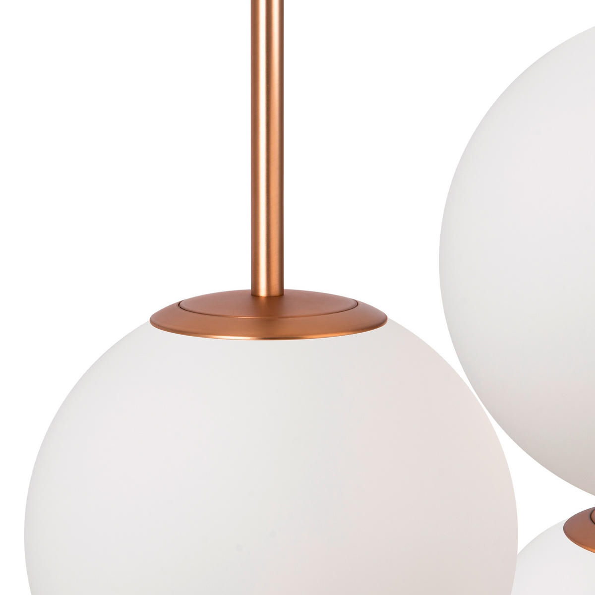 PENDELLEUCHTE 40/180/40 cm    - Weiss/Goldfarben, Trend, Glas/Metall (40/180/40cm) - MAYTONI