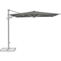 AMPELSCHIRM 250 cm  - Silberfarben/Grau, KONVENTIONELL, Textil/Metall (250/250cm) - Suncomfort by Glatz