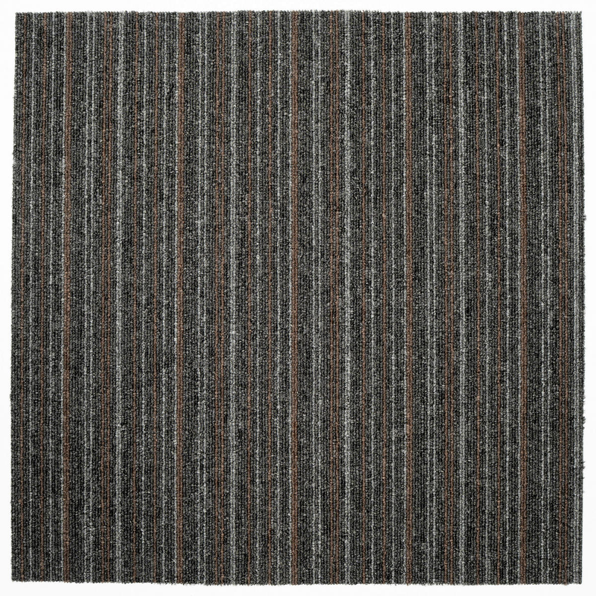 TEPPICHFLIESE Astra Stripe 594 50/50 cm  in Braun, Grau  - Braun/Grau, Basics, Textil (50/50cm)