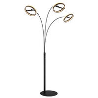 LED-STEHLEUCHTE 83,7/102,3/190,2 cm    - Klar/Dunkelgrau, Design, Kunststoff/Metall (83,7/102,3/190,2cm) - Globo