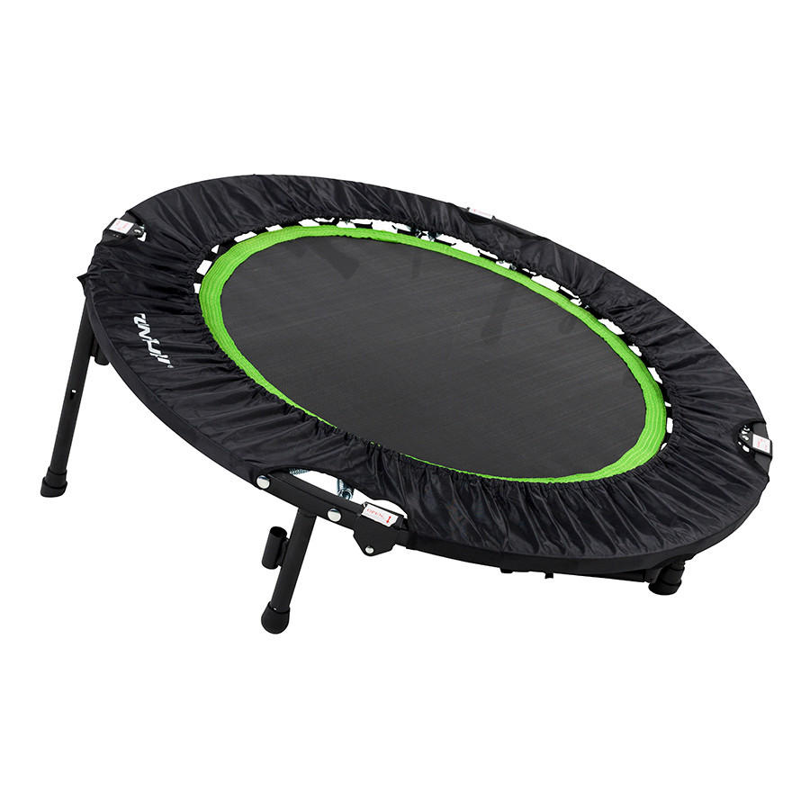 TRAMPOLIN 104/110 cm  - Schwarz/Grün, KONVENTIONELL, Kunststoff/Metall (104/110cm)