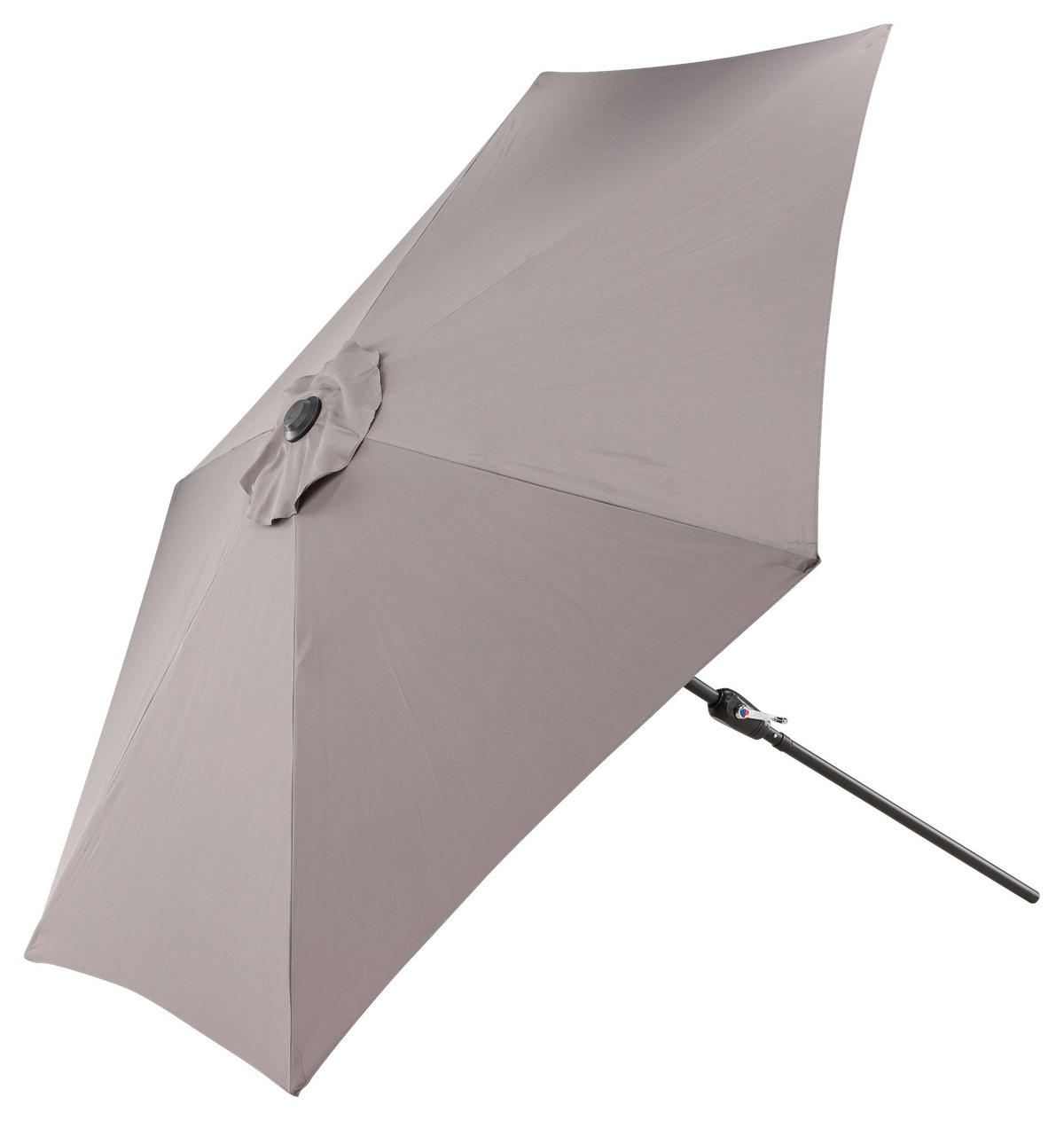 SONNENSCHIRM 300 cm  - Grau, KONVENTIONELL, Textil/Metall (300/300cm) - Gardenson