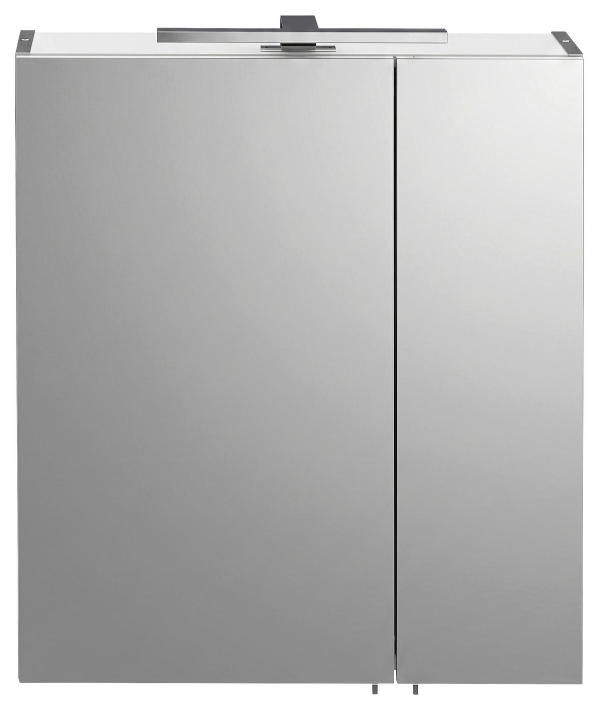 SPIEGELSCHRANK 60/74,8/16 cm  - Chromfarben/Anthrazit, Natur, Glas/Holzwerkstoff (60/74,8/16cm) - Stylife