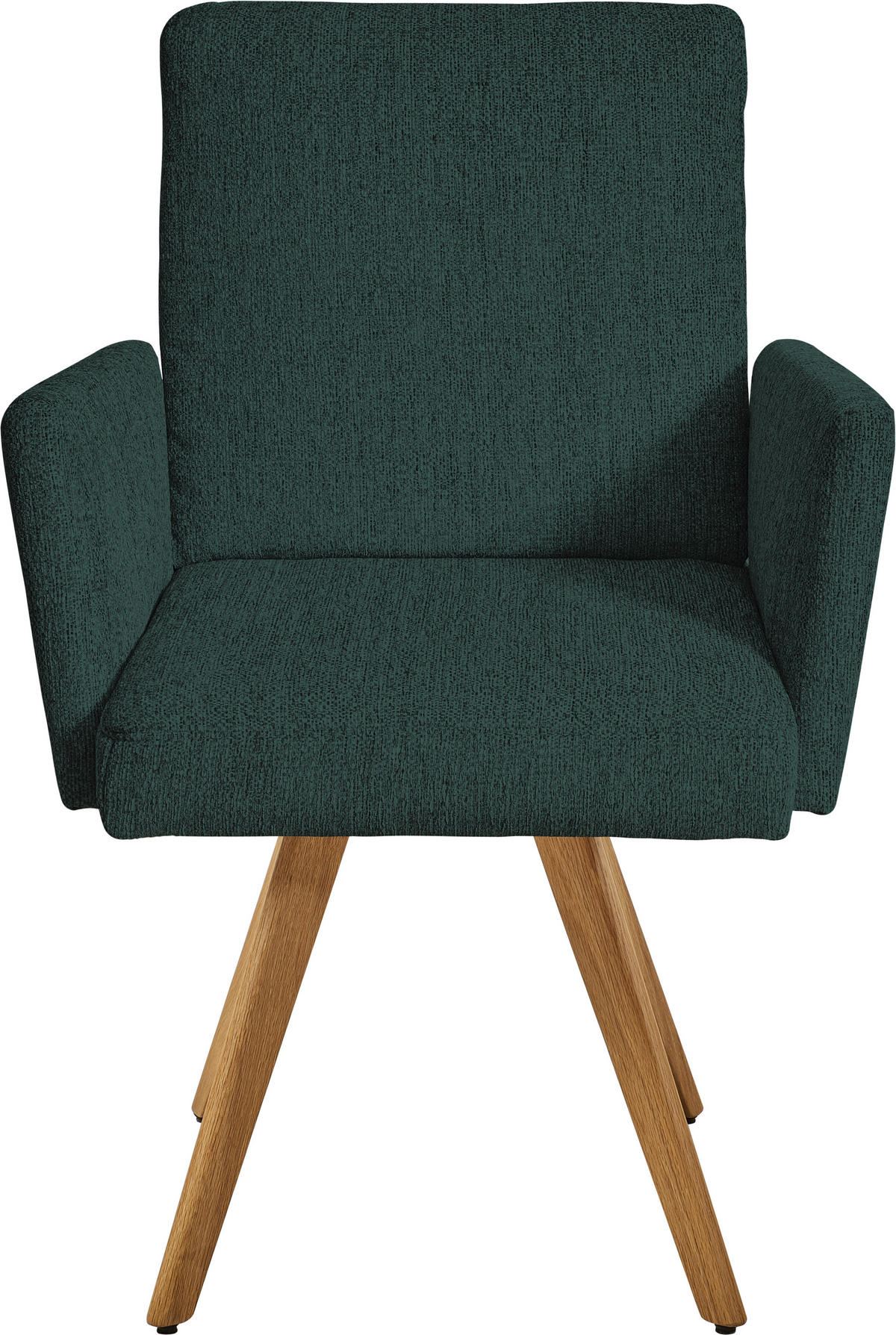 ARMLEHNSTUHL  in Chenille  - Eichefarben/Grün, Design, Holz/Textil (56/92/60cm) - Dieter Knoll