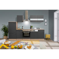 MODULKÖK UTAN VITVAROR 280/200/60 cm   i grå  - stålfärgad/grå, Basics, metall/trämaterial (280/200/60cm) - Respekta