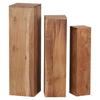 SET STOLIĆA ZA CVIJEĆE - boje bagrema, Moderno, drvo (24,5/85/24,5cm) - MID.YOU