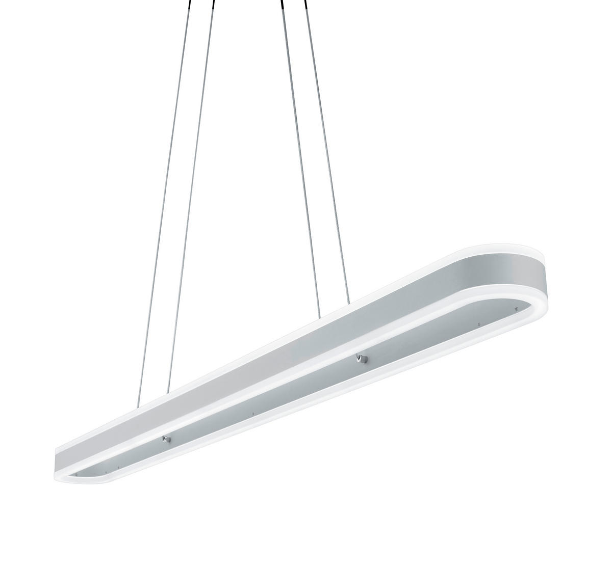 LED-HÄNGELEUCHTE Liv 110/10/180 cm   - Weiß, Design, Kunststoff/Metall (110/10/180cm) - Helestra