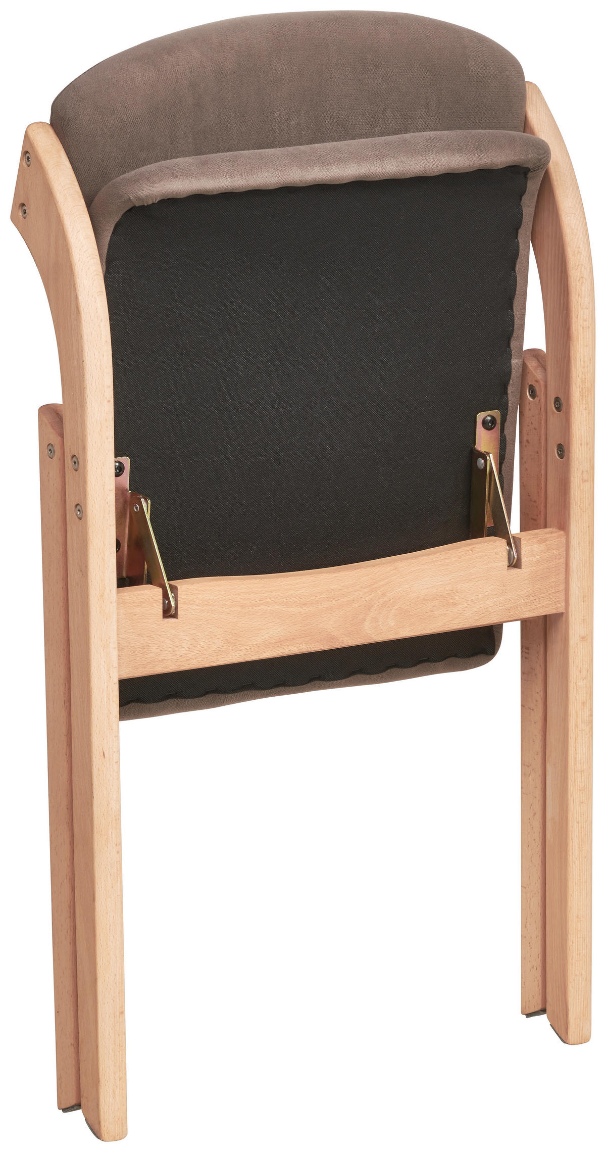 ARMLEHNSTUHL  in Samt  - Naturfarben/Braun, MODERN, Holz/Textil (52/78/53cm) - MID.YOU