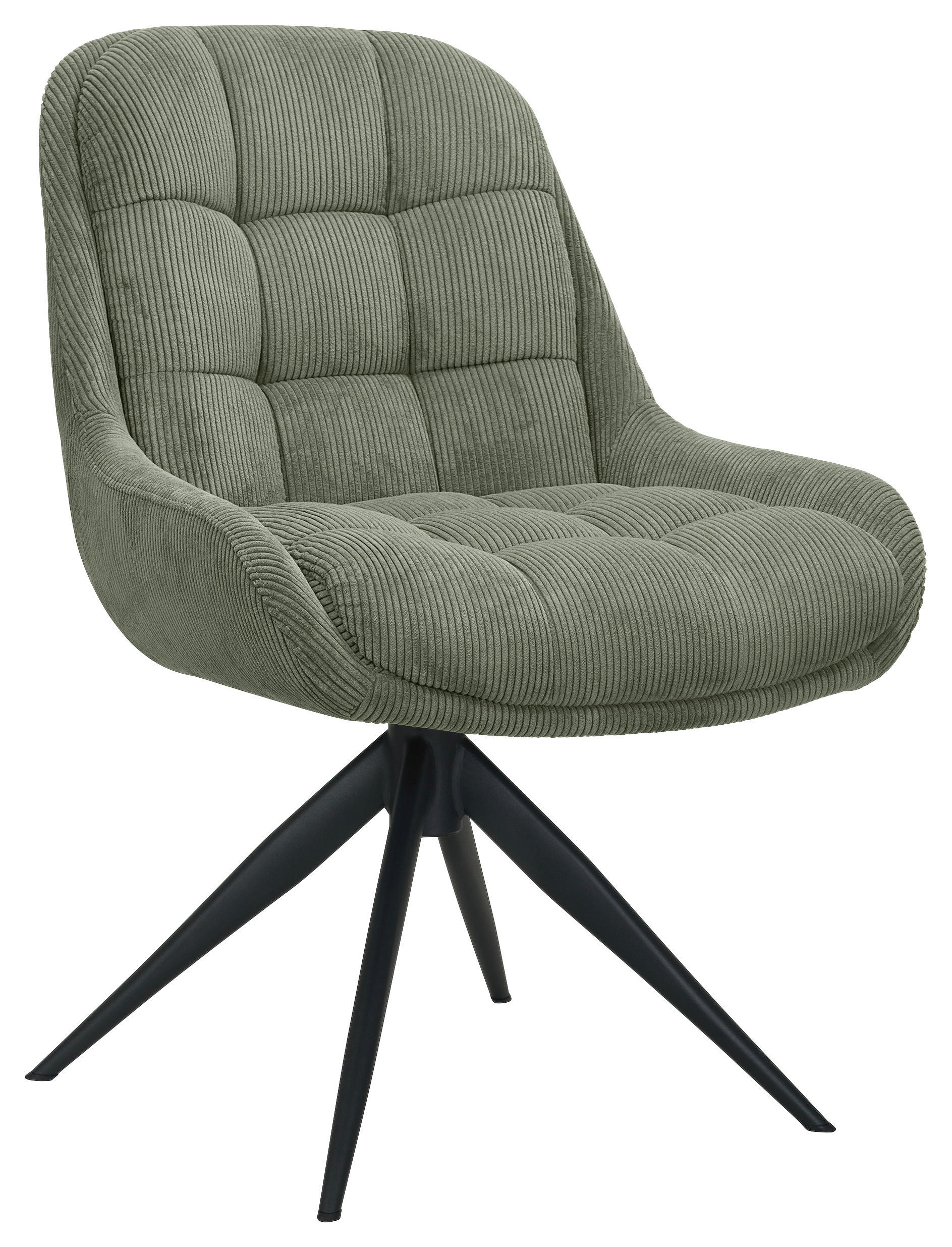 STUHL - Schwarz/Grün, Design, Textil/Metall (58/85/70cm) - Johann Jakob