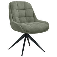 STUHL - Schwarz/Grün, Design, Textil/Metall (58/85/70cm) - Johann Jakob