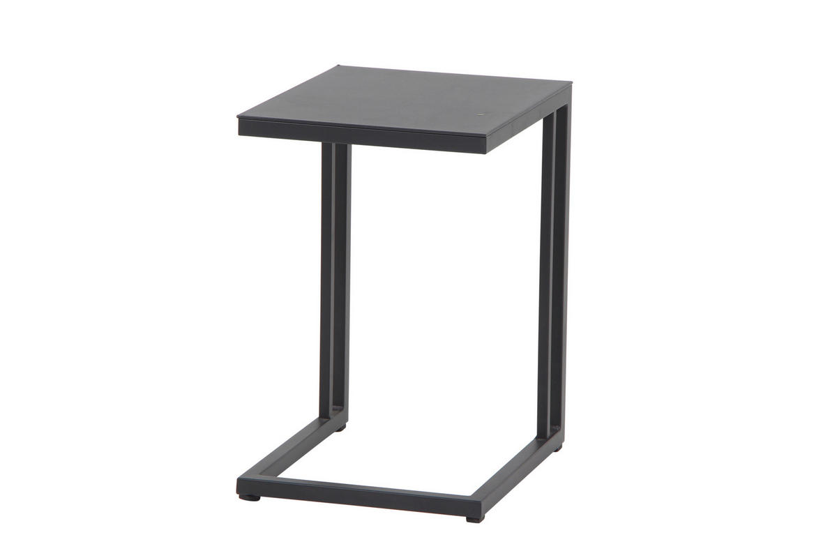 GARTENBEISTELLTISCH  - Anthrazit, Basics, Metall (33,5/50/40cm) - Siena Garden