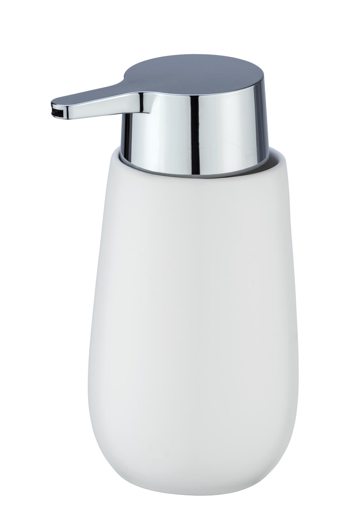 TVÅLPUMP keramik, plast  - vit/kromfärg, Basics, plast/keramik (7,5/16/8cm)