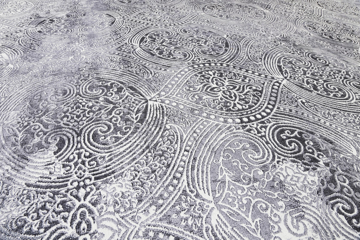 VINTAGE-TEPPICH 130/190 cm Grace Grau  - Grau, Design, Textil (130/190cm) - WECON HOME