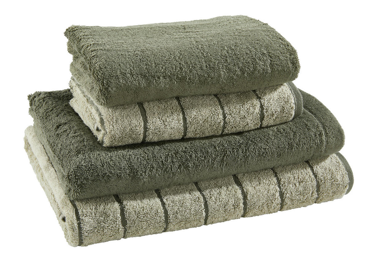 FROTTIERSET Grün 4-teilig  - Grün, Basics, Textil - Cawoe