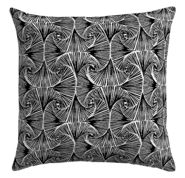 KUDDFODRAL 45/45 cm  - vit/svart, Design, textil (45/45cm)
