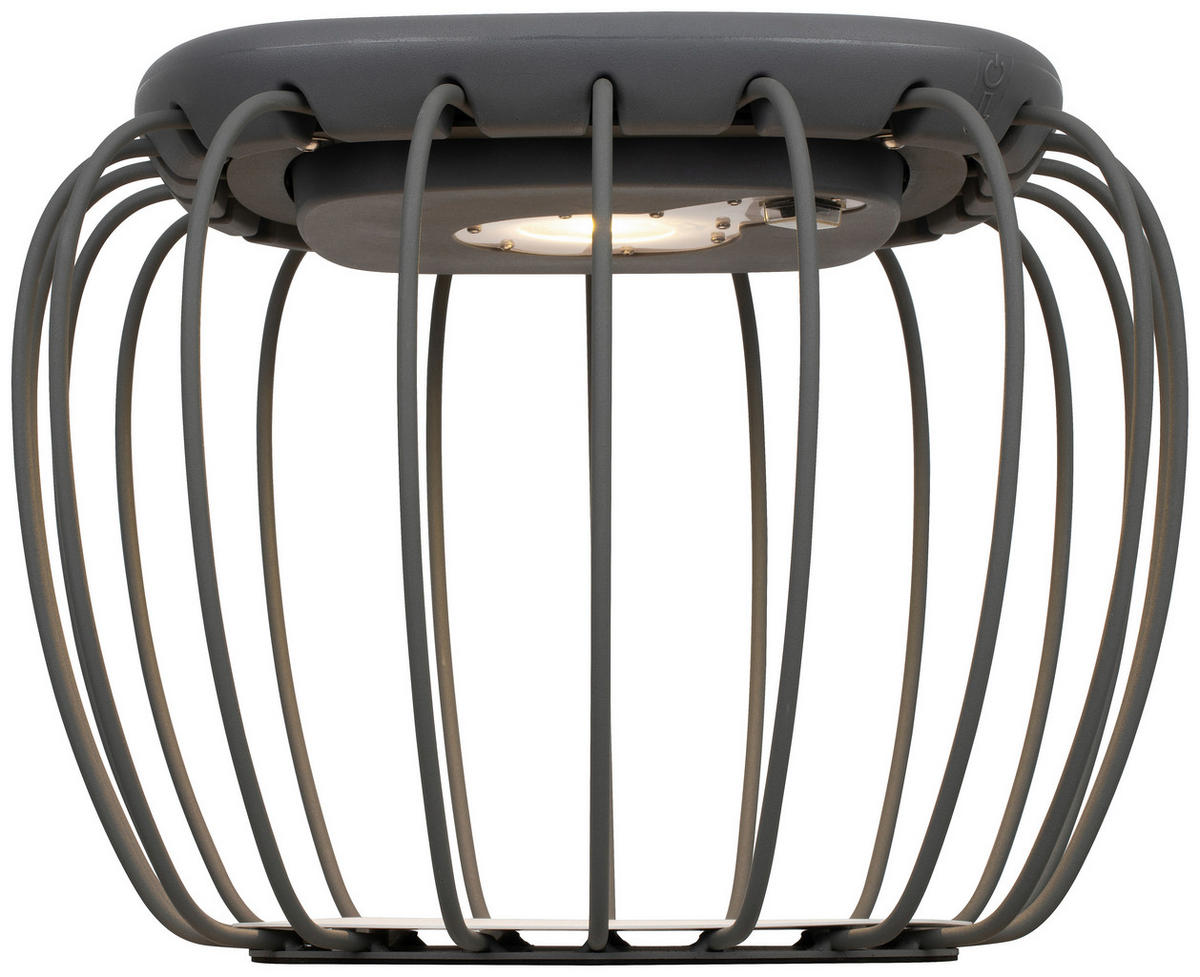 AUßENLEUCHTE 40/30 cm   - Grau, Trend, Kunststoff/Metall (40/30cm) - Novel