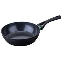 BRATPFANNE Hamburg Keramikbeschichtung 28 cm  - Schwarz/Grün, Basics, Metall (28cm) - Chefkoch+Fackelmann