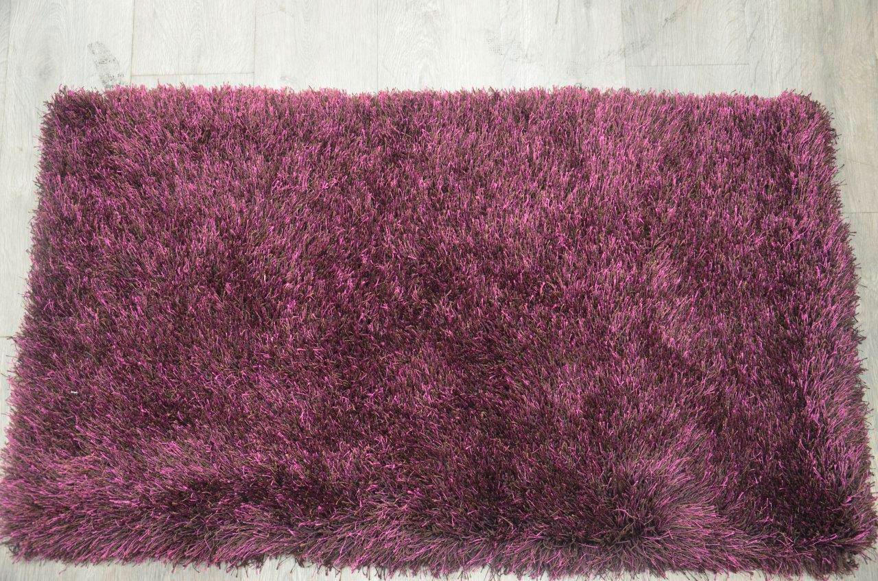 HOCHFLORTEPPICH 160/230 cm Aubergine  - Aubergine, Basics, Textil (160/230cm) - Novel
