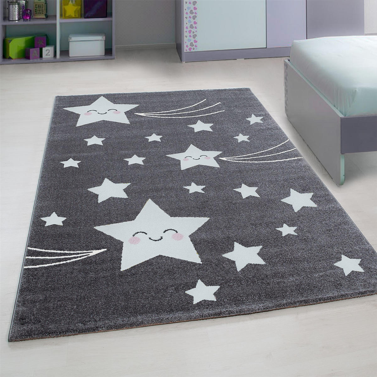 KINDERTEPPICH 120/170 cm Kids 610  - Weiß/Grau, Trend, Textil (120/170cm) - Ben'n'jen