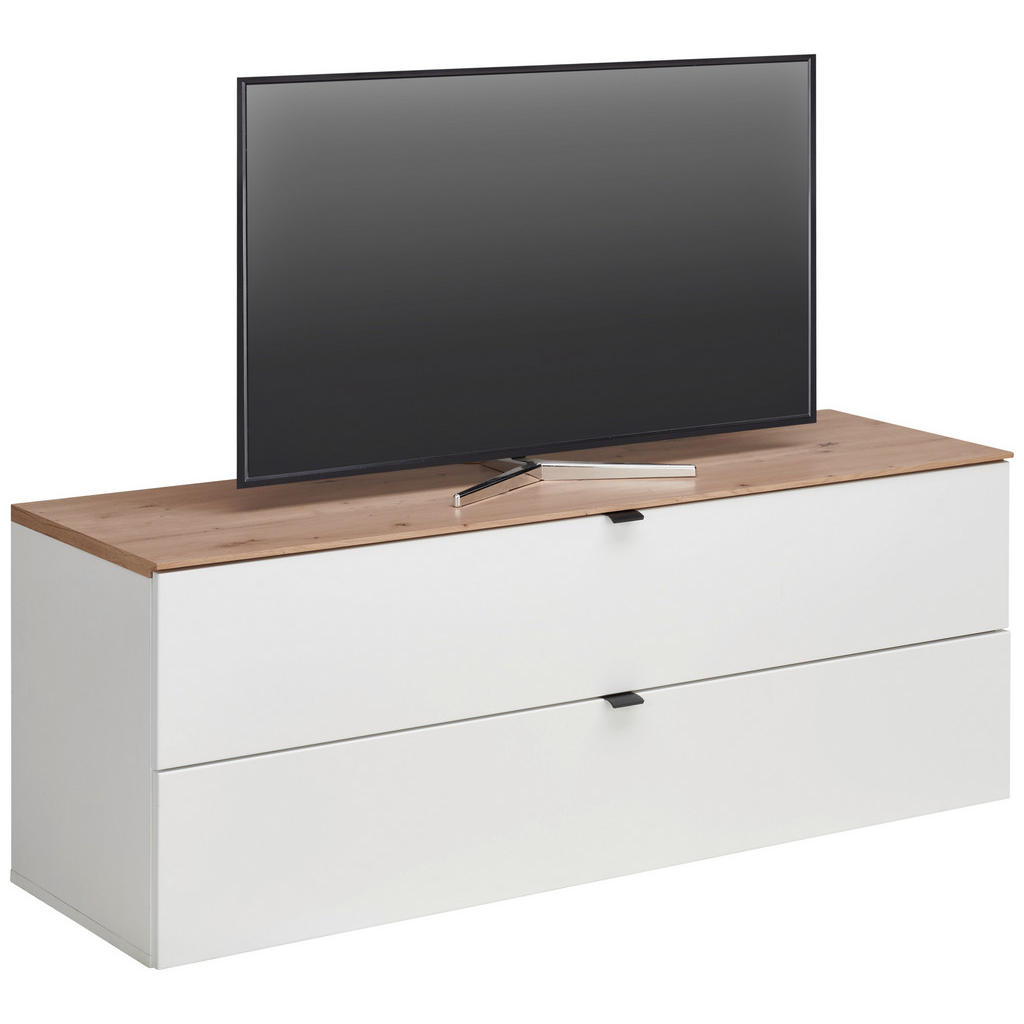Hom`in SKRINKA POD TV, biela, dub artisan, 140/62/44 cm