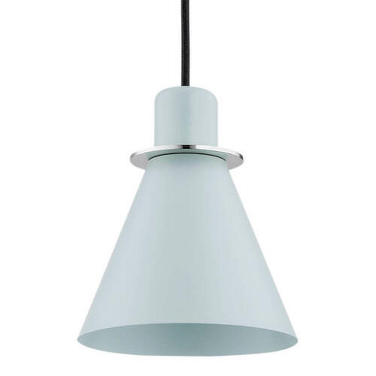 HÄNGELEUCHTE Argon Beverly 100/14,5/14,5 cm   - Chromfarben/Hellblau, Basics, Metall (100/14,5/14,5cm)