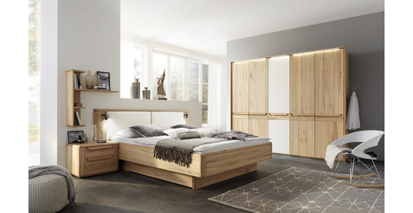 SCHLAFZIMMER in Creme, Buchefarben - Buchefarben/Creme, Natur, Holz/Textil (180/200cm) - Valnatura