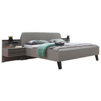 BETTANLAGE - Braun/Grau, Design, Glas/Textil (180/200cm) - Dieter Knoll