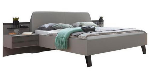 BETTANLAGE - Braun/Grau, Design, Glas/Textil (180/200cm) - Dieter Knoll