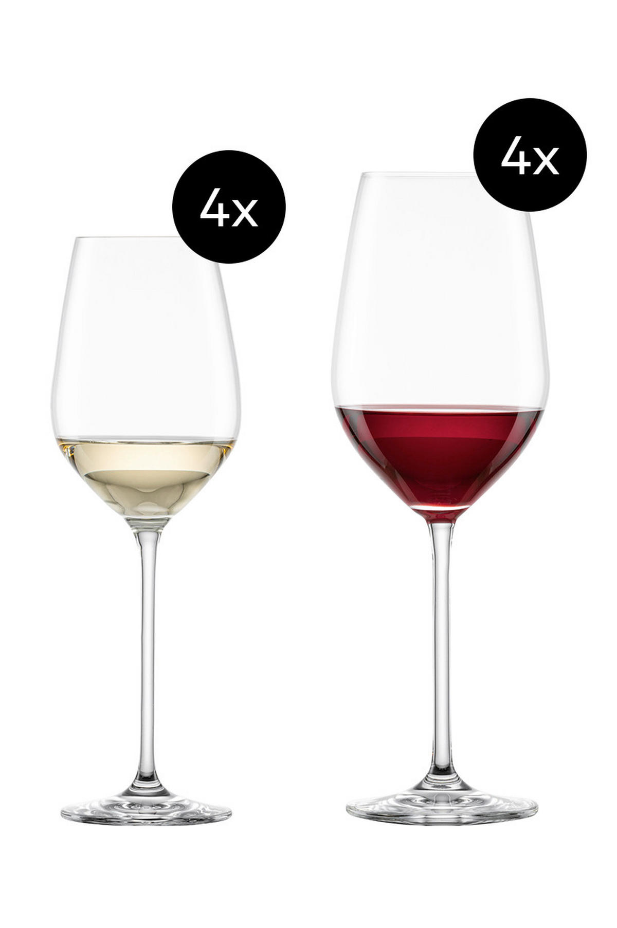 GLÄSERSET Fortissimo  8-teilig  - Transparent, KONVENTIONELL, Glas - Schott Zwiesel