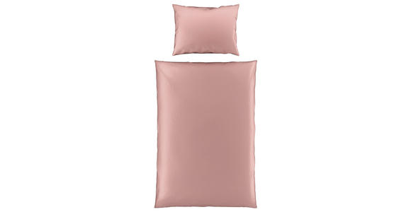 BETTWÄSCHE TANJA Satin 140/200 cm - Altrosa, Basics, Textil (140/200cm) - Novel