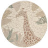 DJEČJI TEPIH  120 cm  krem, višebojno  GIRAFFE  - višebojno/krem, Trend, tekstil (120cm) - Ben'n'jen