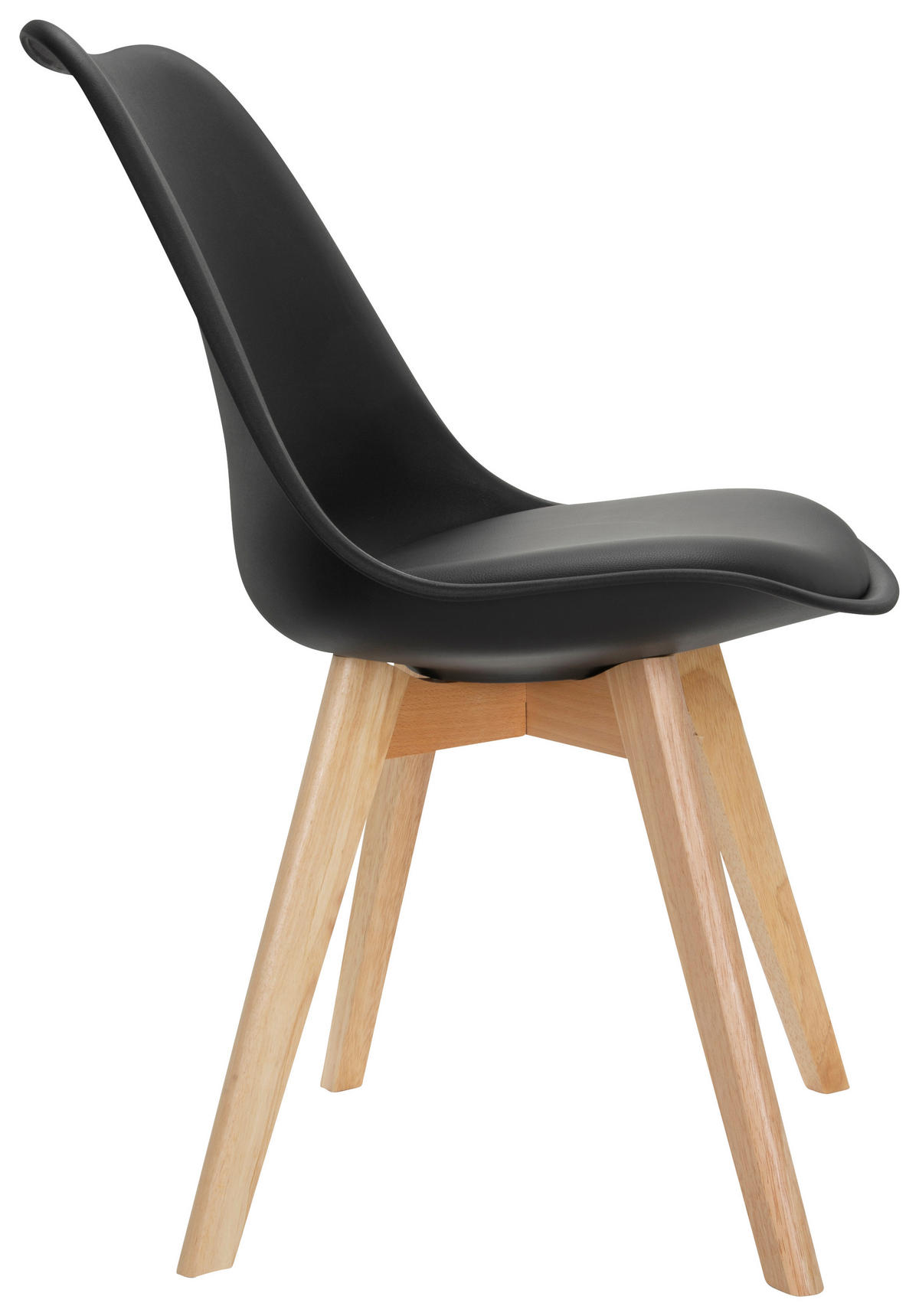 SET STOLOV, umetna masa, tekstil črna, barve bukve  - črna/barve bukve, Moderno, umetna masa/tekstil (748/87/56cm) - MID.YOU