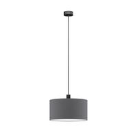 FÜGGŐLÁMPA 50/130 cm  - grafitszürke, Basics, műanyag/textil (50/130cm)