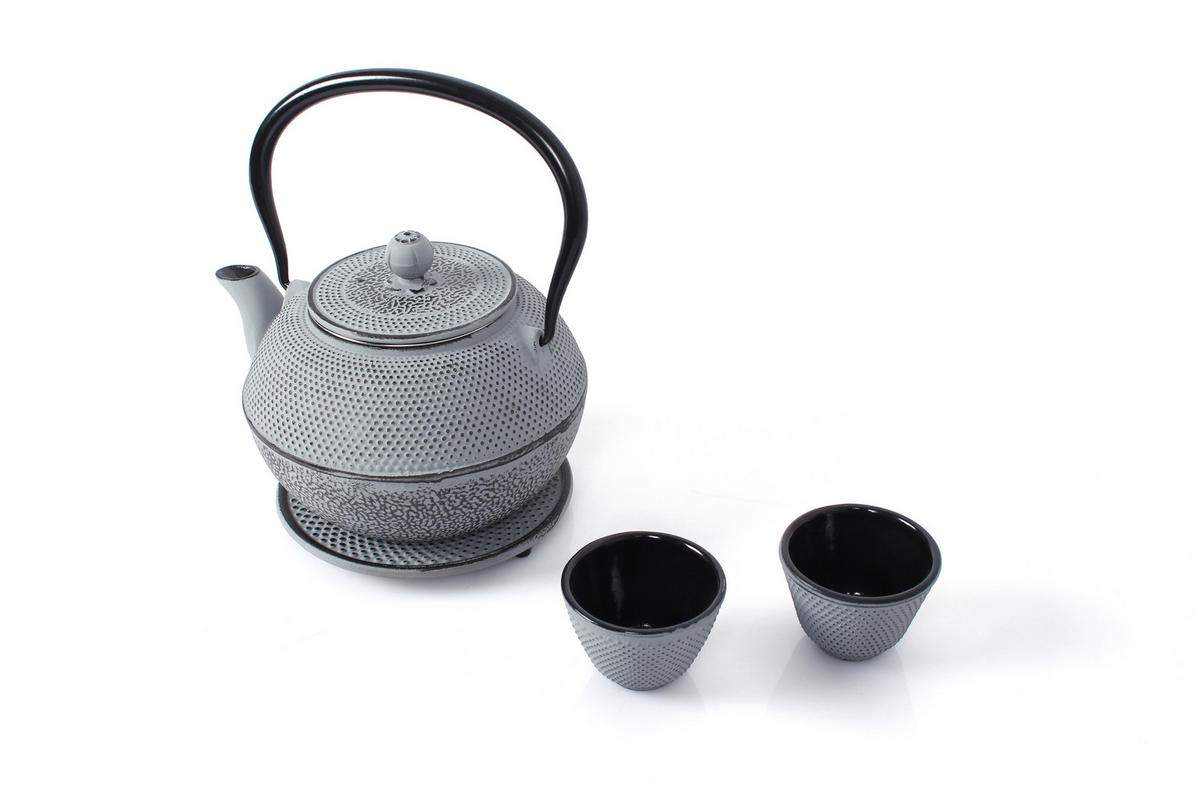 TEEKANNENSET  - Grau, Basics, Metall (1100ml) - Echtwerk