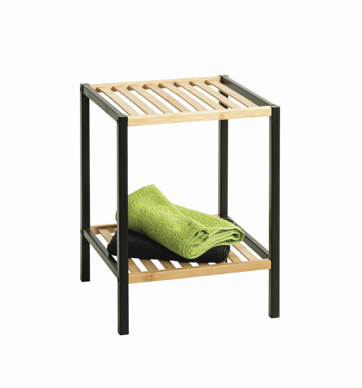 BEISTELLTISCH in Holz 35/35/47 cm  - Schwarz/Naturfarben, Design, Holz (35/35/47cm)