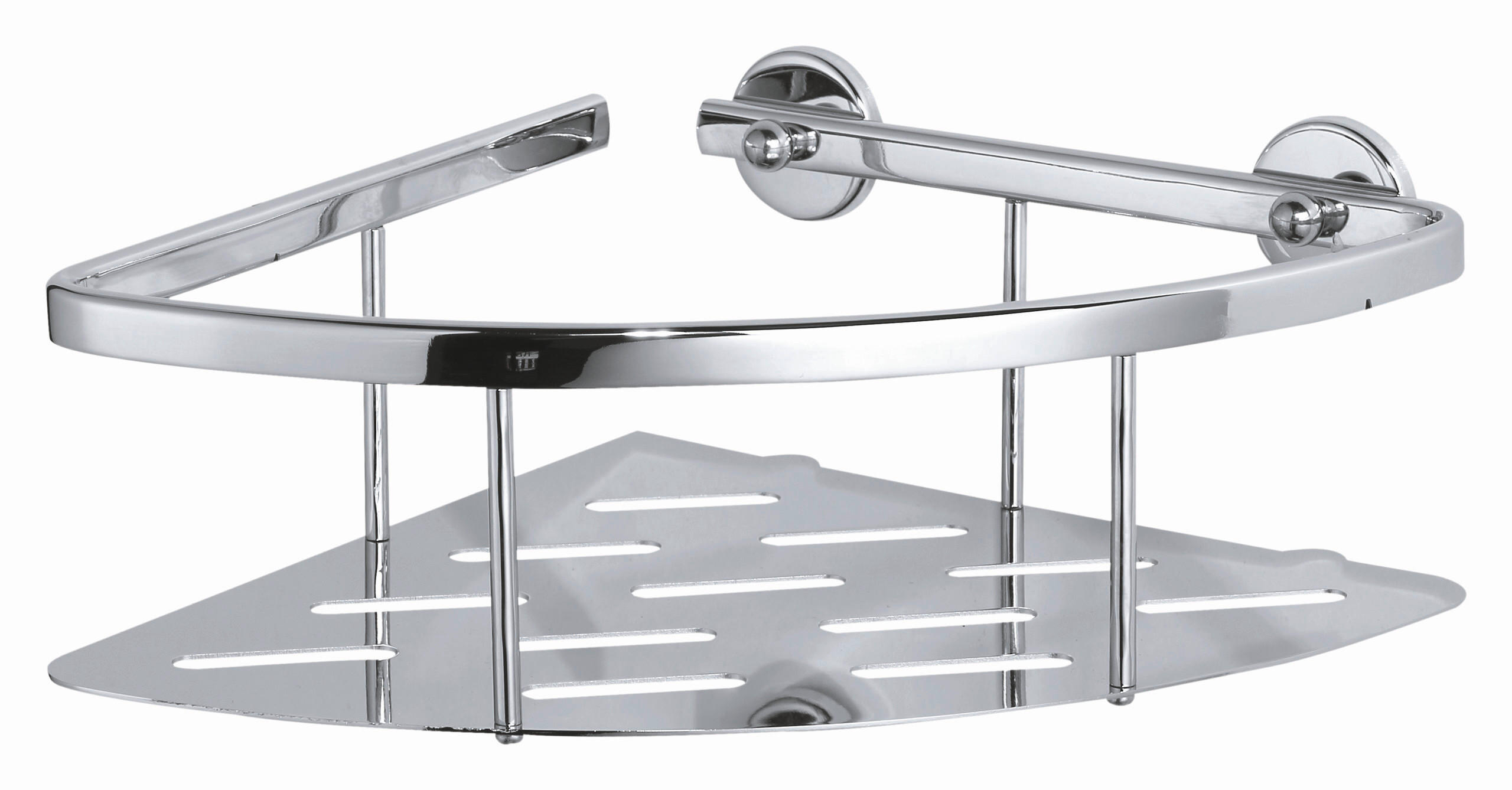 DUSCHABLAGE - Chromfarben, Basics, Metall (25/12,5/19,2cm) - Tesa