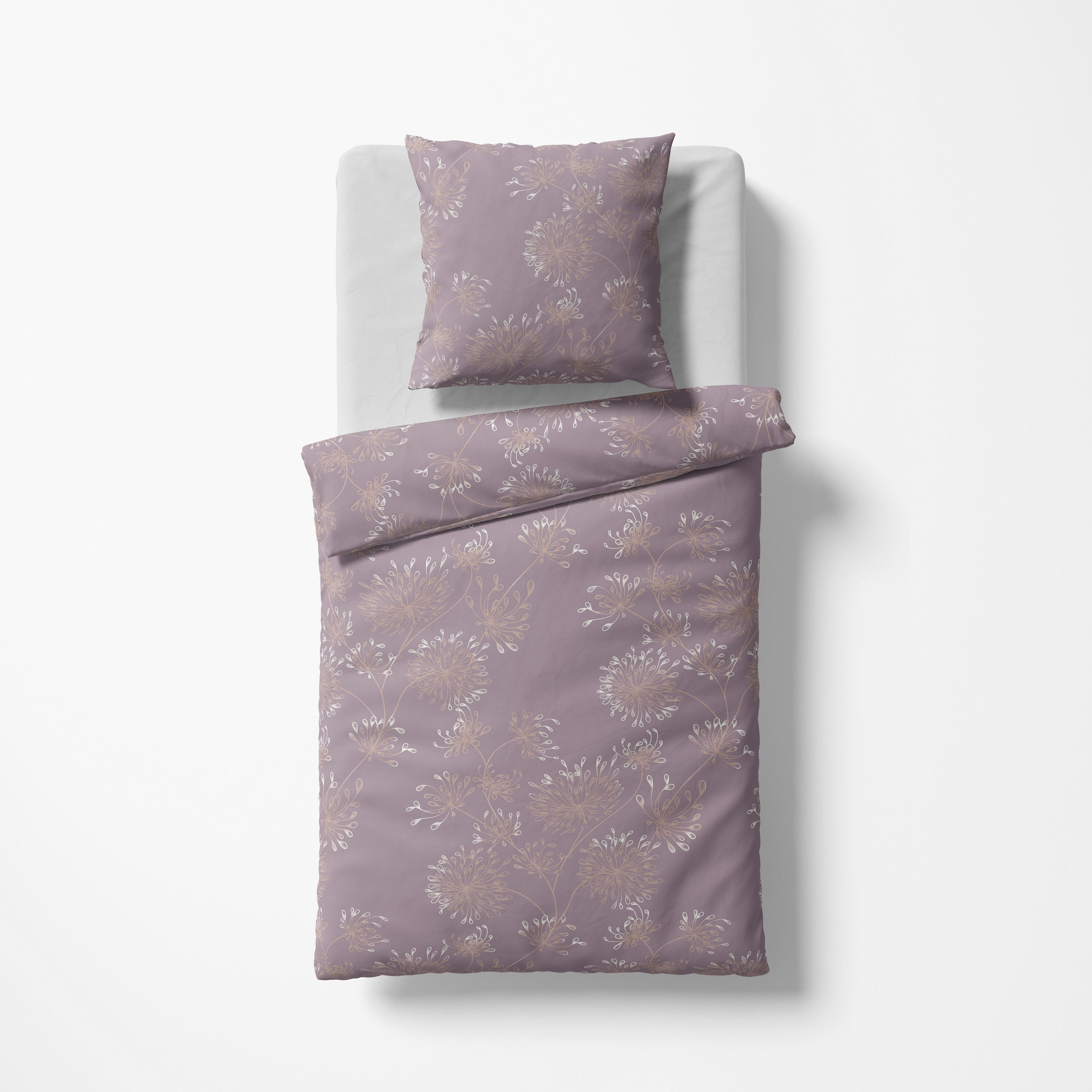 Fleuresse Bettwäsche Black Premium Jersey Mauve 155x220 cm