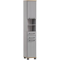 HOCHSCHRANK 30,3/180,9/32,6 cm  - Platinfarben/Eichefarben, MODERN, Holzwerkstoff/Kunststoff (30,3/180,9/32,6cm) - Stylife