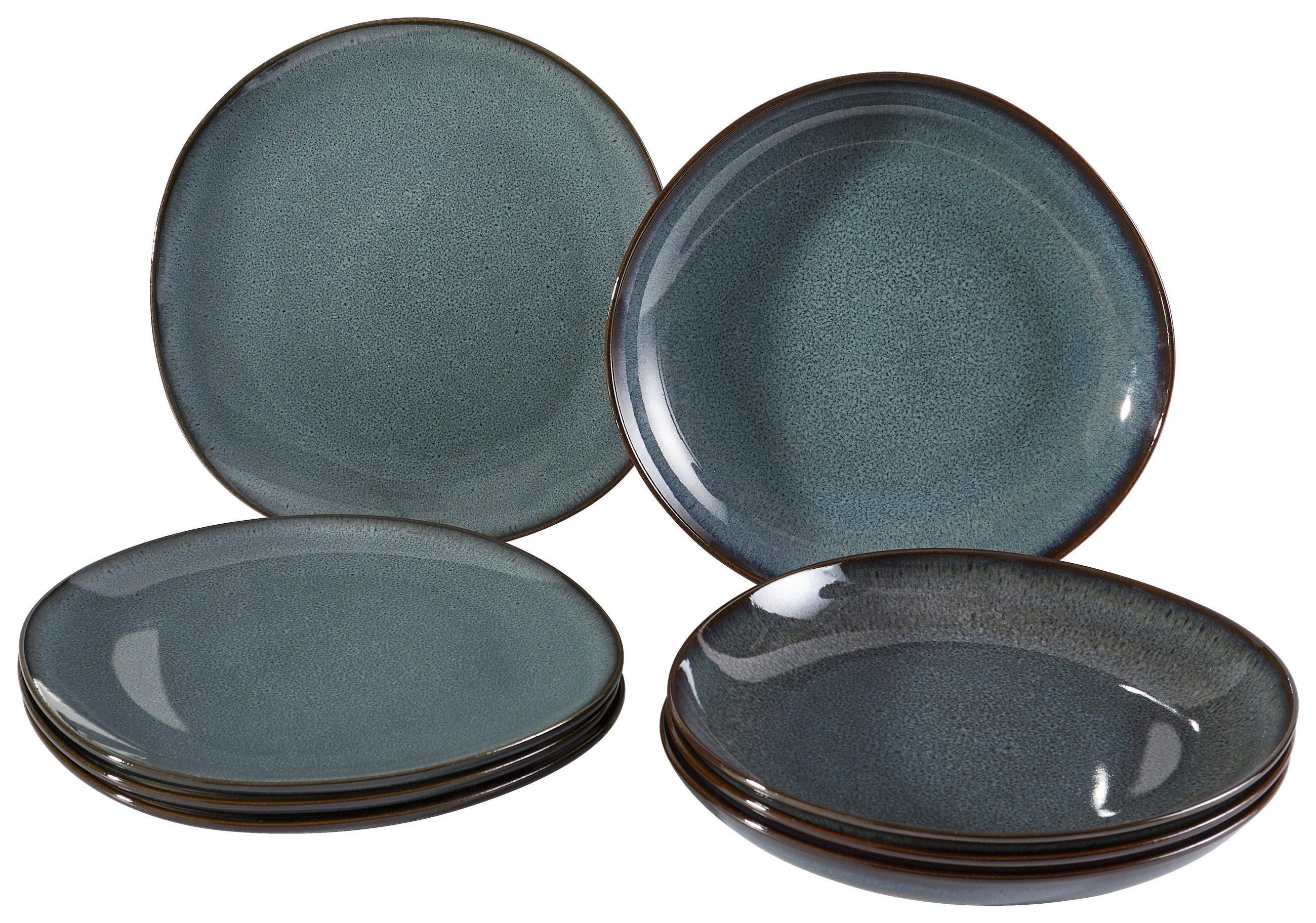 TAFELSERVICE 8-teilig Lave Gris  - LIFESTYLE, Keramik (28/28/2,7cm) - like.Villeroy & Boch