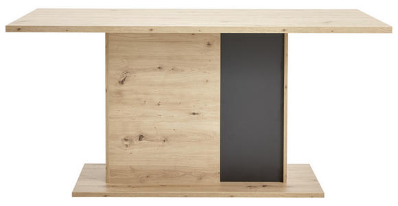 ESSTISCH in Holzwerkstoff 160/90/77 cm   - Eichefarben/Anthrazit, Design, Holzwerkstoff (160/90/77cm) - Carryhome