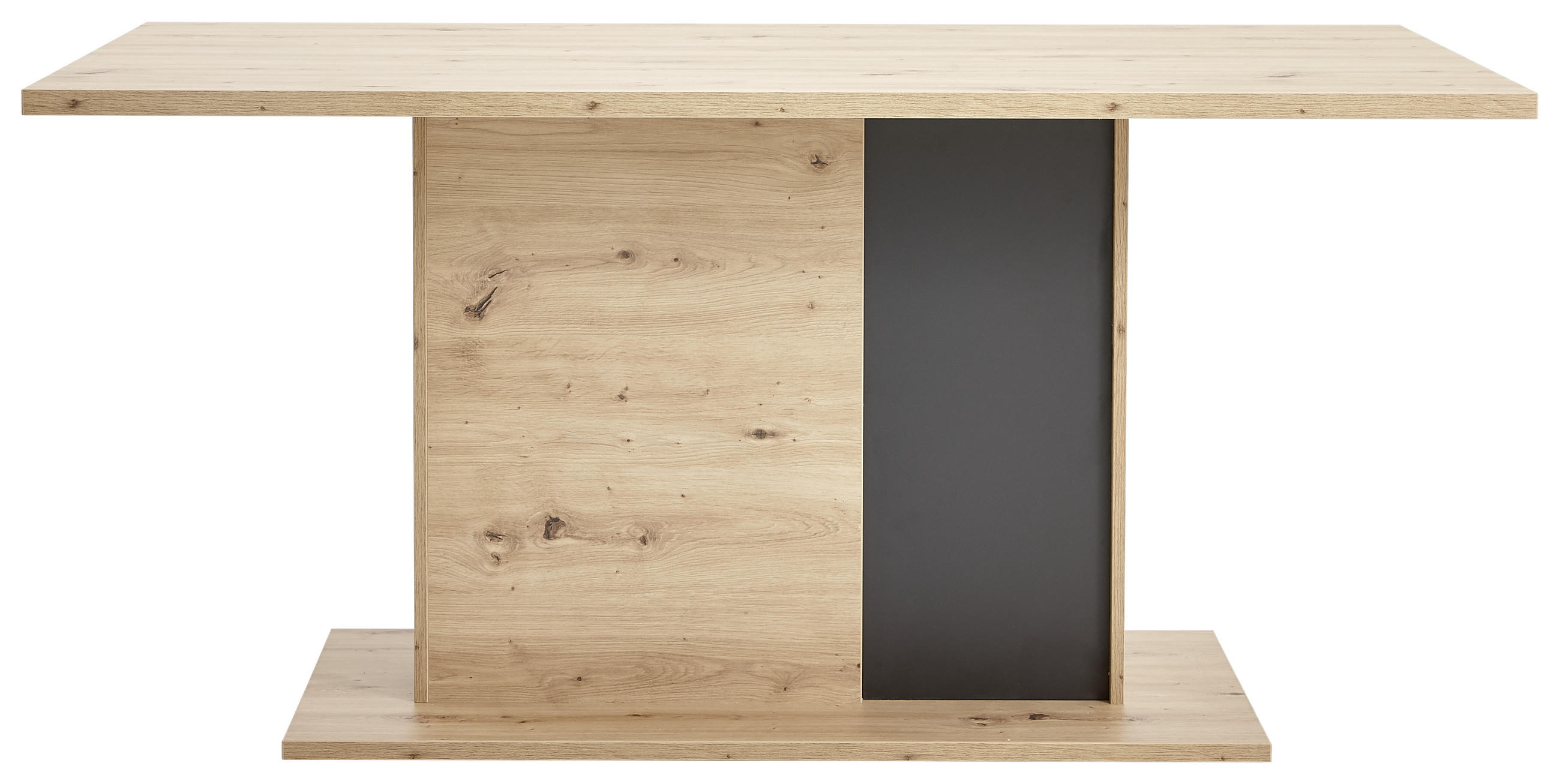 ESSTISCH in Holzwerkstoff 160/90/77 cm   - Eichefarben/Anthrazit, Design, Holzwerkstoff (160/90/77cm) - Carryhome