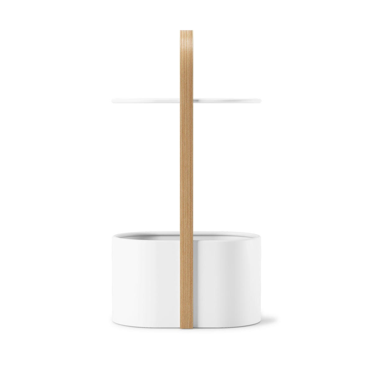 BEISTELLTISCH in Holz, Metall  - Buchefarben/Weiß, Basics, Holz/Metall (24/69/35cm) - Umbra