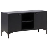 LOWBOARD  in 120/63/40 cm  - Schwarz, Design, Metall (120/63/40cm) - Livetastic