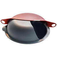 KOCHHUT  - Dunkelgrau/Rot, Basics, Kunststoff (28/28/8cm) - HKT